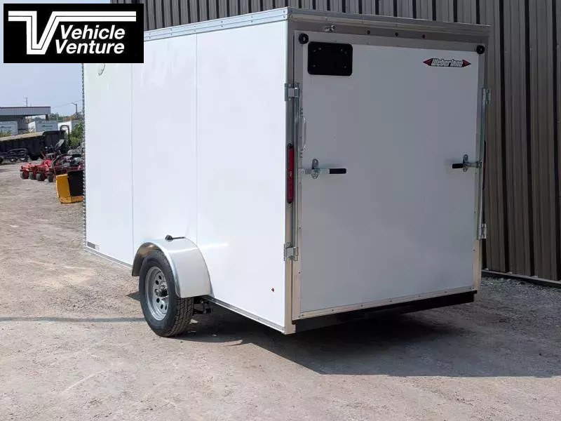 2025 WEBERLANE 6X12 ESTATE SERIES 6" EXTRA HEIGHT RAMP DOOR WHITE - Image 2