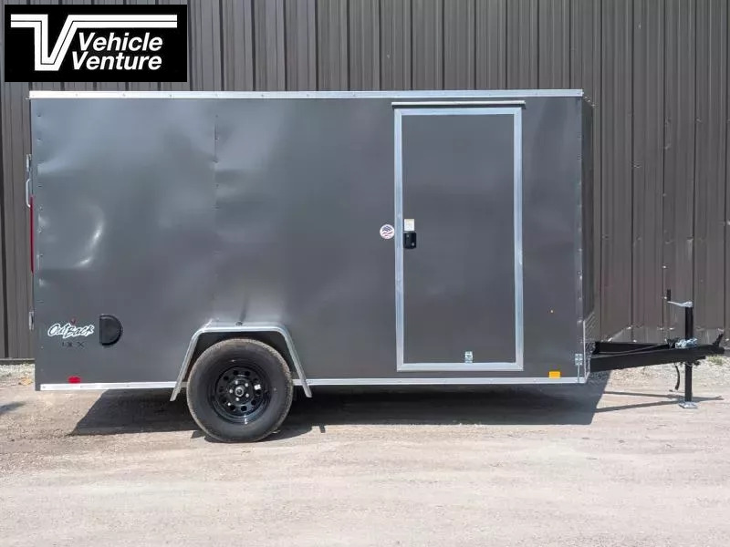2026 PACE 6X12 OUTBACK FLAT TOP RAMP DOOR GRAY - Image 3