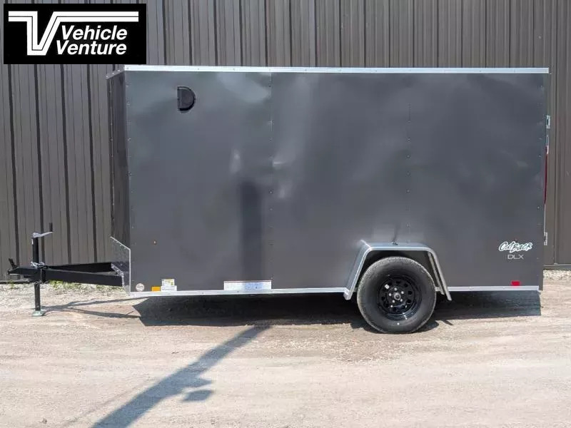 2026 PACE 6X12 OUTBACK FLAT TOP RAMP DOOR GRAY - Image 4