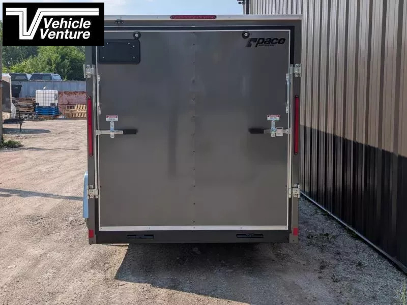 2026 PACE 6X12 OUTBACK FLAT TOP RAMP DOOR GRAY - Image 5