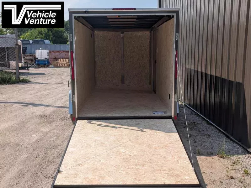 2026 PACE 6X12 OUTBACK FLAT TOP RAMP DOOR GRAY - Image 6