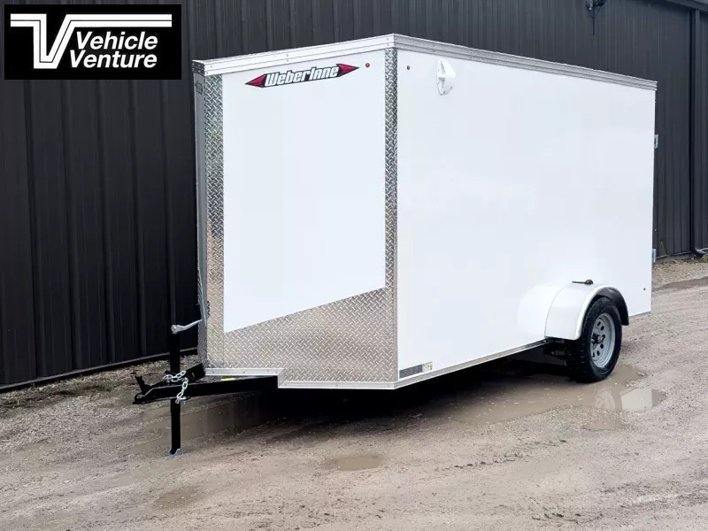 2026 WEBERLANE 6X12 ESTATE SERIES 6" EXTRA HEIGHT RAMP DOOR WHITE - Image 2