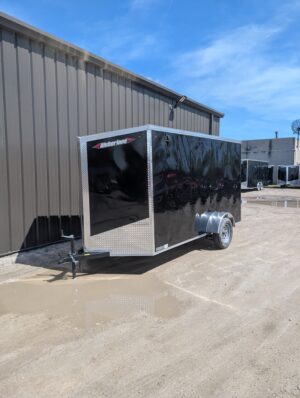 2026 WEBER LANE 6X12 ESTATE SERIES 6" EXTRA HEIGHT RAMP DOOR BLACK